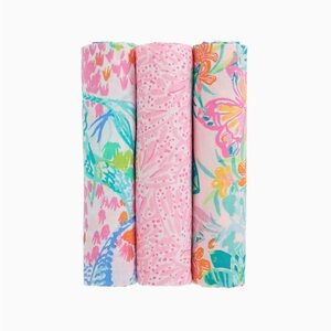 Lilly Pulitzer x Pottery Barn Kids swaddle blankets NWOT